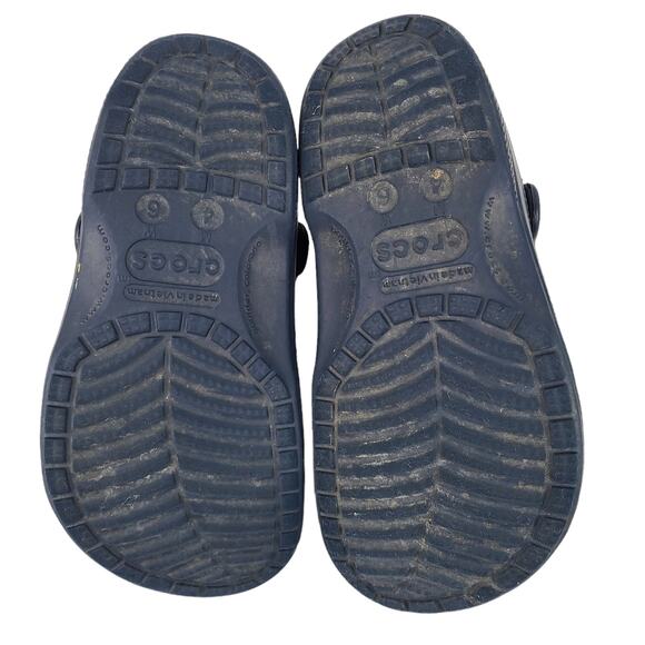 Crocs navy faux fur lined clogs shoes Mens 4 Womens 6 - Picture 8 of 8